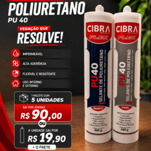 SELANTE DE POLIURETANO PU 40, APENAS A UNIDADE